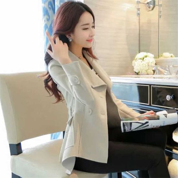 

women beige trench coat 2021 new female spring autumn windbreaker lady slim all-match fashion clothing b658 k7ko, Tan;black