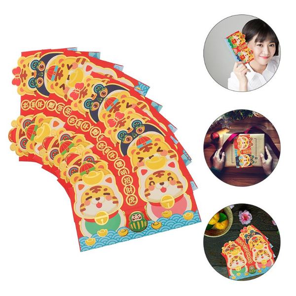 

gift wrap 40pcs tiger design red packets pattern money printed