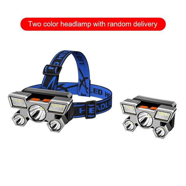 

headlamps drop 5led with built-in 18650 battery usb rechargeable portable lantern headlamp outdoor camping headlight