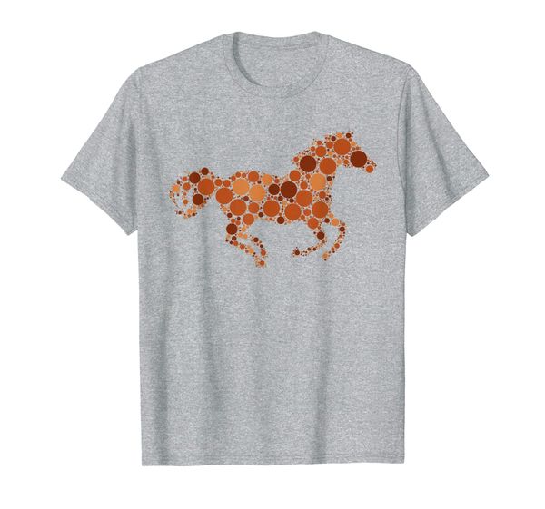

brown polka dot horse international dot day t-shirt, White;black