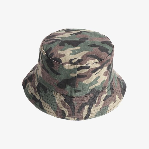 

outdoor hats men and women fisherman's cap camouflage bucket hat folding sunshade mountaineering sunscreen leisure, Black;white