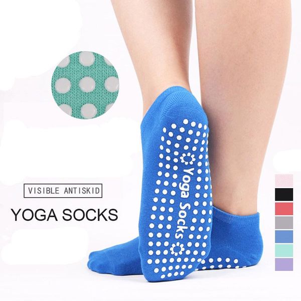 

sports socks 2 pair/lot women yoga with grips silicone anti-skid particle indoor floor non slip breathable for gym fitness pilate, Black