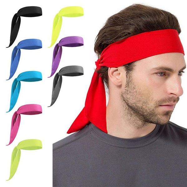 

sweatband 2021 non slip for men women elastic sport gym headband fitness hairbands yoga safety band basketball, Yellow;black
