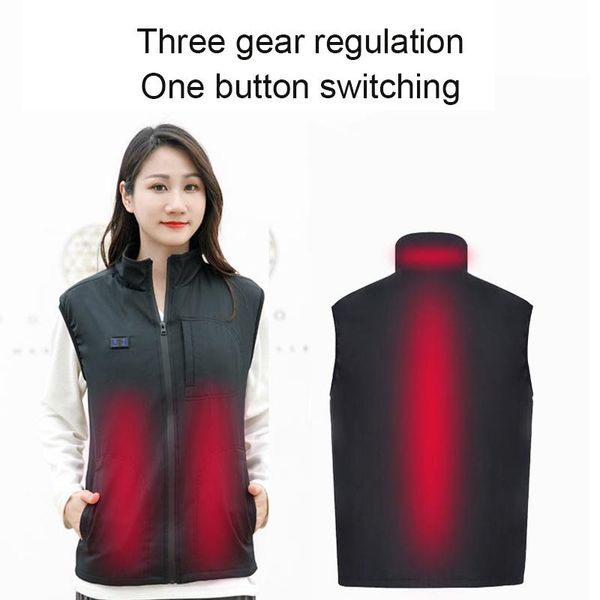 

carpets ly zipper electrothermal vest washable heating waistcoat body warmer for winter outdoor indoor