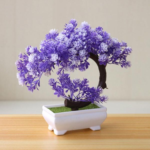 

artificial plastic ornaments potted home decor small simulation l flowers tree pot garden fake plant bonsai table