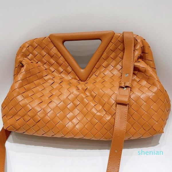 

evening bags fashion women handmade woven bag handbag retro lady crossbody soft pu leather female shoulder
