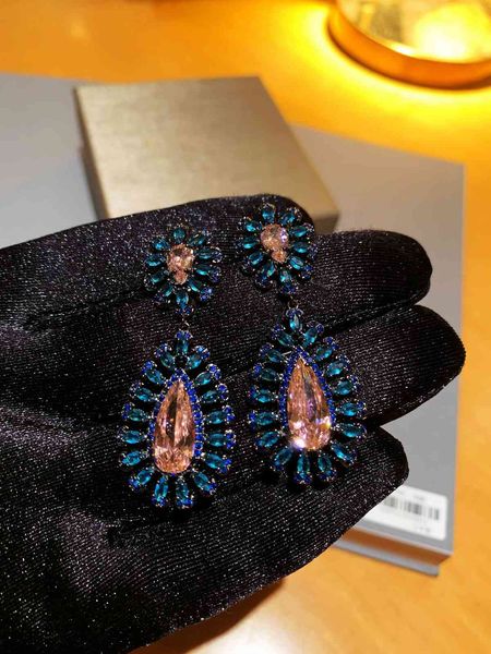 

stud earrings b home color royal blue with s925 silver, Golden;silver