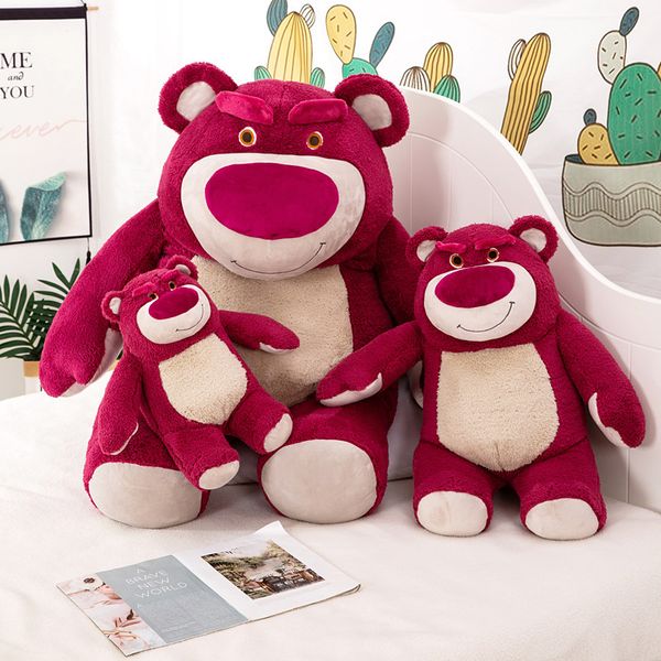 

strawberry bear doll toy messenger bag plush girl sleeping pillow