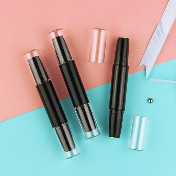

10/50pcs plastic empty lip tube cosmetic containers lipstick lip tube double side concealer blusher bottle hightlight tubes