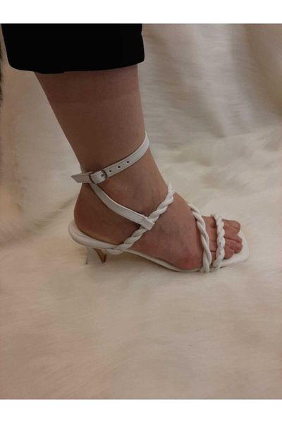 

sandals short heels wrist gusset, Black