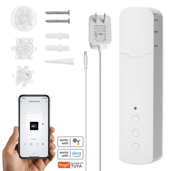 

smart home control tuya wifi tm616egwt pull bead electric curtain motor motors with alexa google