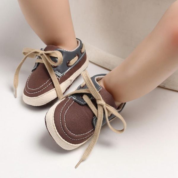 

first walkers baby boys canvas shoes breathable mixed color anti-slip sneakers soft soled walking 0-18m shos