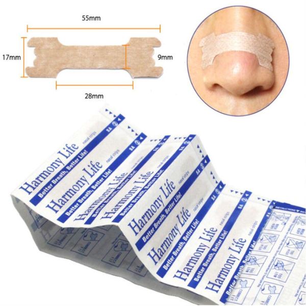 

50pcs ssnoring breathe nasal strips better breath right way anti snore ser good sleeping easier health care tool