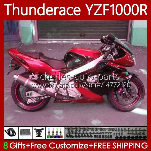 Carene per YAMAHA YZF1000R Thunderace YZF 1000 R 1000R 96-07 87No.71 YZF-1000R Rosso metallo 1996 1997 1998 1999 2000 2001 2002 2007 YZF1000-R 96 03 04 05 06 0 7 corredo del corpo