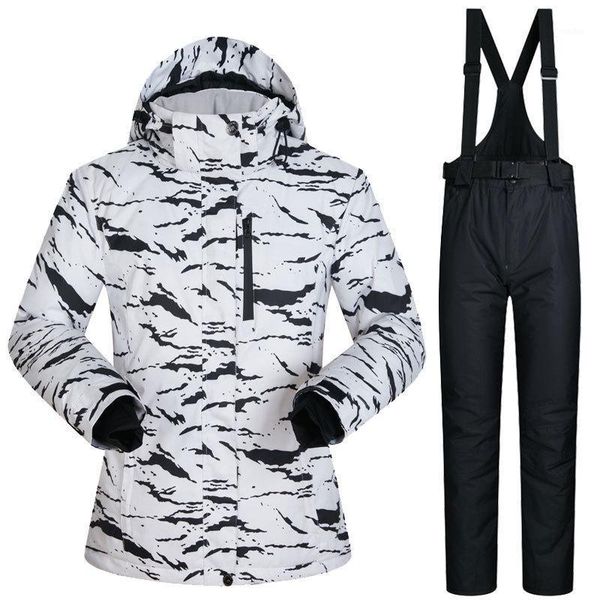 

skiing suits ski suit for female and male couples, waterproof, warm breathable1