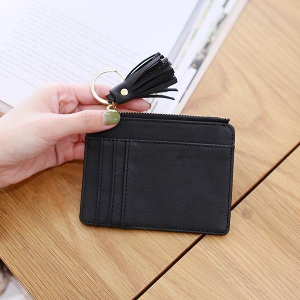 

card holders women korean mini wallets holder cover for girls female cute purses coin bag case money girl, Brown;gray