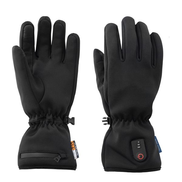 

rechargeable battery electric winter outdoor thin heated sports gloves, black gloves, Blue;gray
