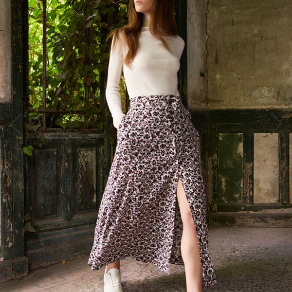 

2021 new vintage floral feminino midi saia de cintura alta senhoras chiques saias longas com faixas roupas moda feminina para o feriado cv3y, Black