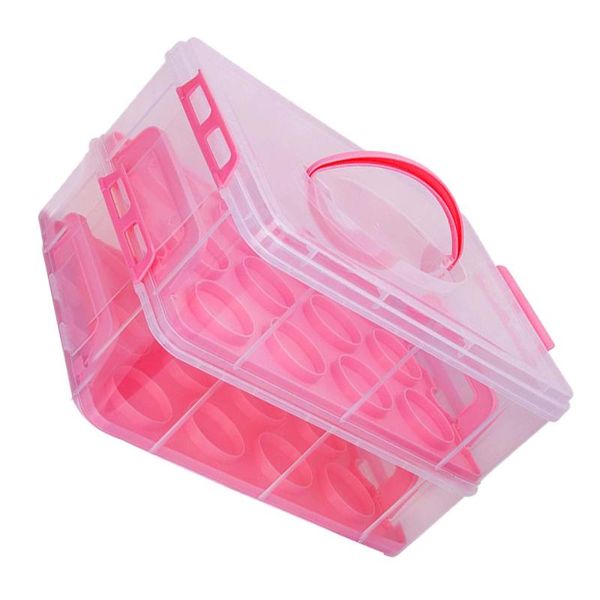 

gift wrap 1pc transparent dessert cake box double layer packaging organizer