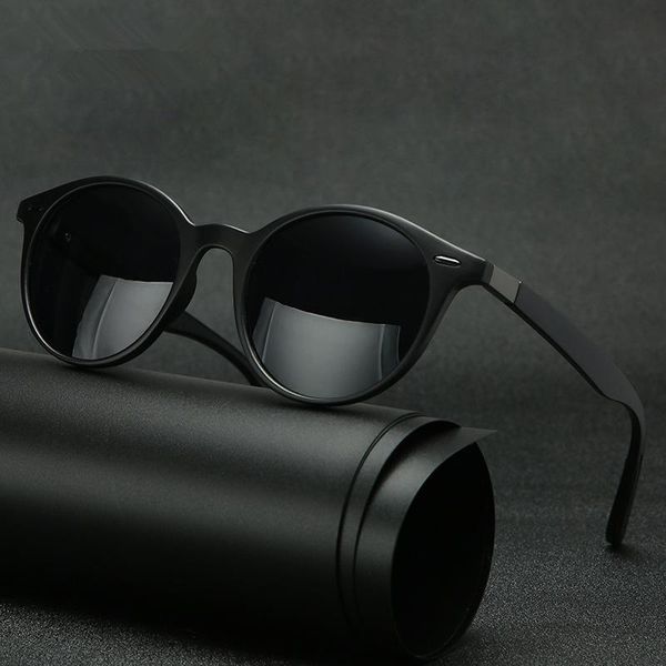 

sunglasses retro rivet polarized fashion oval frame sun glasses for men women driving shade eyewear gafas, White;black