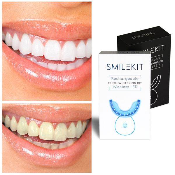 

led teeth whitening kit 4 pcs tooth whitener pen 35% carbamide peroxide gel dental bleaching system mouth trays tooth machine