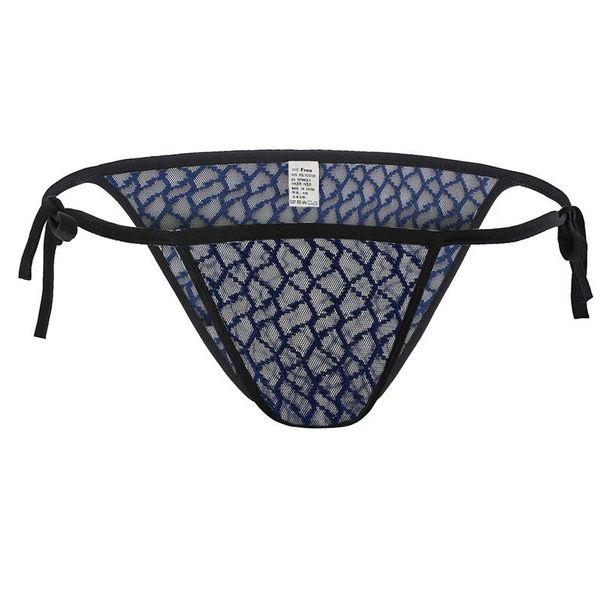 

underpants men briefs underwear lace ultra-thin transparent adjust  breathable bandage bikini, Black;white