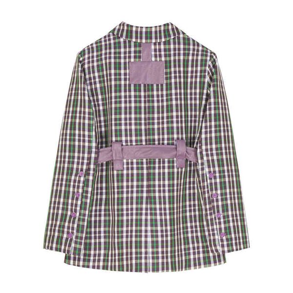 

women's leather & faux shredded plutonium leather chess blazer fashionable women's woman's high end temperament design outerw, Black