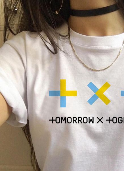 

korean style shirt summer new fashion letters print women t shirt 90s young girls casual cotton tee female clothes, White