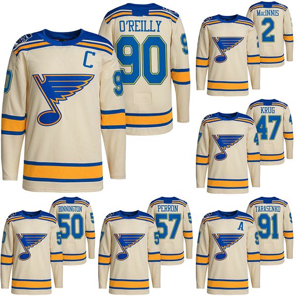 

st. louis blues 2022 winter classic jersey ryan o'reilly pavel buchnevich vladimir tarasenko david perron binnington brett hull brayden, Black;red