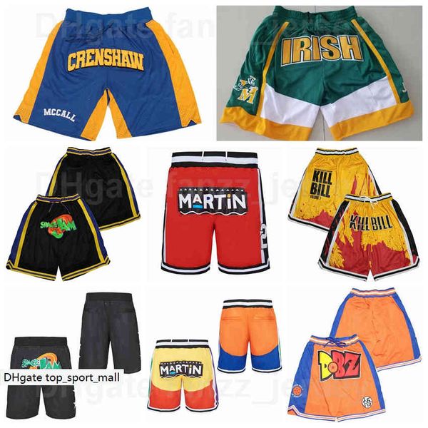 Pocket Zipper Just Don LOVE AND BASKETBALL MCCALL TWO TONE SHORTS MARTIN 23 Sport Pant SPACE JAM STAR SPANGLE St Vincent Mary Irish LeBron James 99 VAUGHN Wear