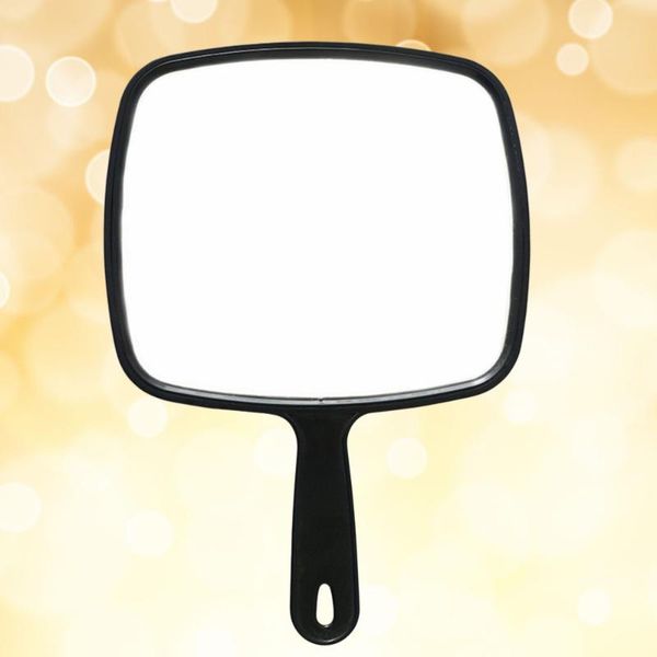 

compact mirrors professional handheld salon barbers hairdressers mirror with handle (black)