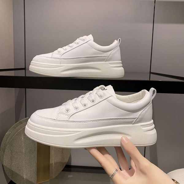 

female casual shoes xiaobai 2021 spring new students korean thick soled sports women's casual gtj3 349p, Black