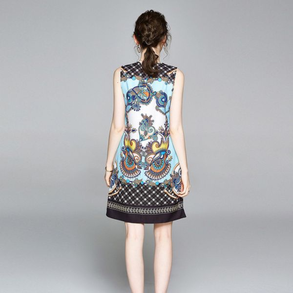 

runway summer size vintage the elegant neck party at knee height dressed in fancy dress c8hd, Black;gray