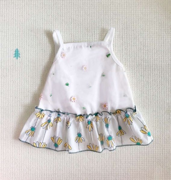 

summer cotton hawaiian embroidered gauze skirt sling