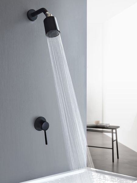 

2021 new conjunto de banheiro escovado ouro redondo chuvas torneira do ou teto fixado na parede chuveiro mixer 8hxw