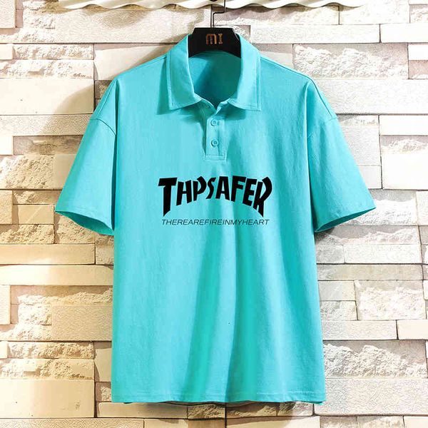 

men's polos design black white blue 2021 brand fashion polo shirts short sleeve for men's summer cotton breathable tee oversi, White;black