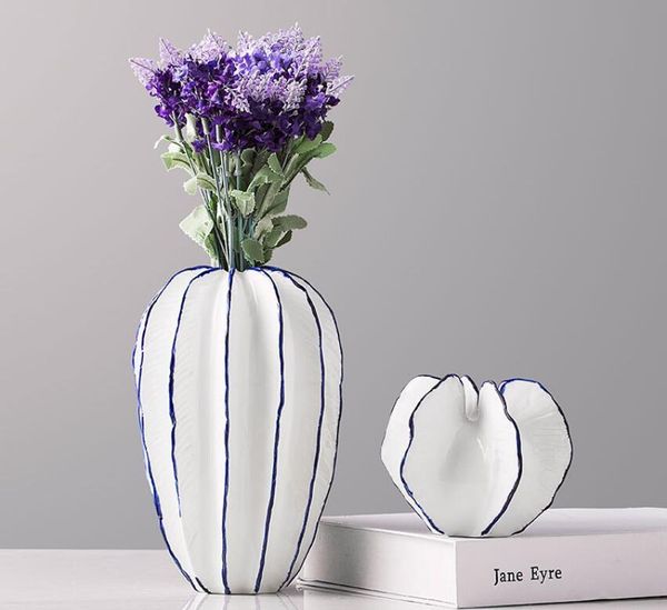 

vases creative ceramics, bag vase, table flower, deskornaments, ceramic vase