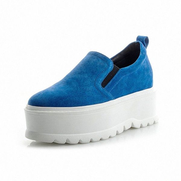 

womens flats platform shoe 2018 spring autumn genuine leather thick sole sneakers shoes woman platform heels women shoe sneaker s6ha#, Black