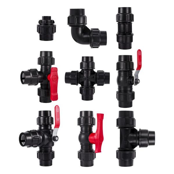 

watering equipments inner diameter 32mm water pipe connector quick coupling for pe agriculture drip irrigation fitting pvc locked joint