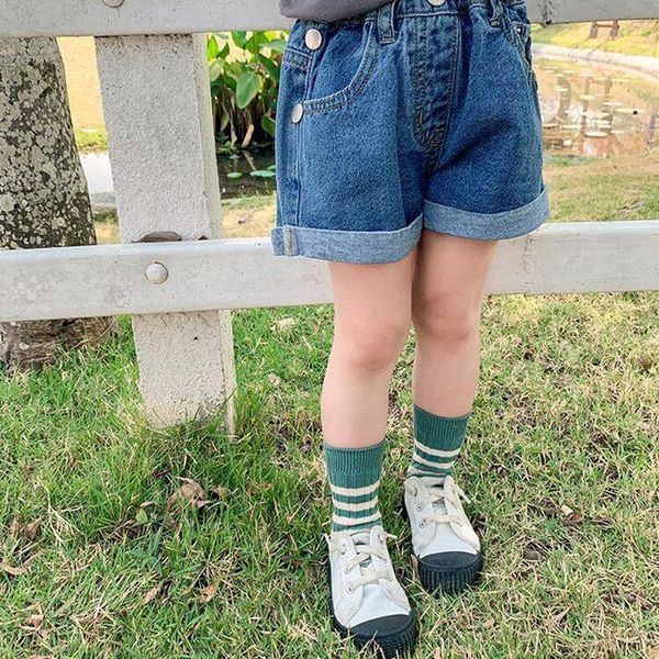 

kids shorts jean girls denim pants boy shorts baby pants girl short jeans pant for girl boy short jeans, Black