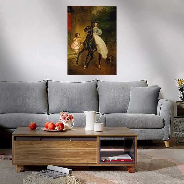 

karl bryullov a rider home decoration handpainted &hd print large oil painting on canvas wall art canvas picture 210307