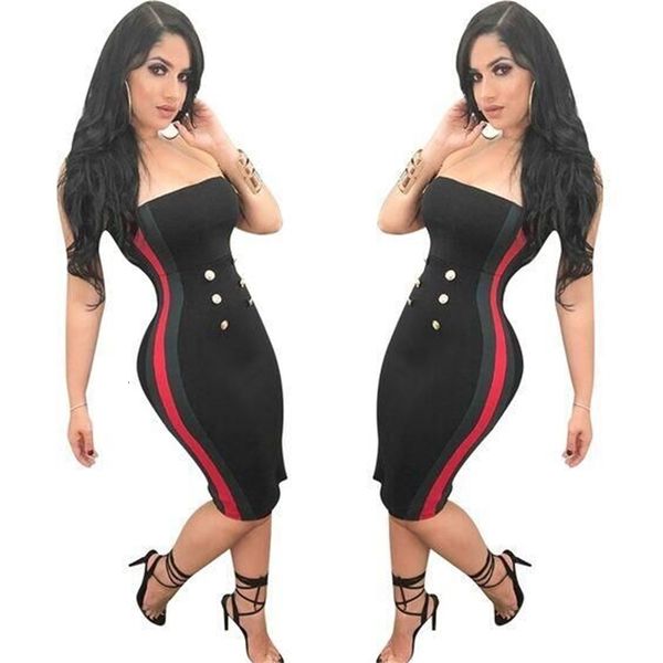 

black button blue no handle at height of the rayon bandage knee dressed in evening club elegant dress e501, White