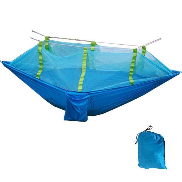 

outdoor games & activities hooru mesh layer hammock with mosquito net camping double attached sack hiking picnic hanging bed garden furnitur