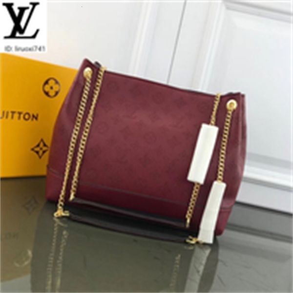 

brand designer luxury m66813 carved chain handbag burgundy women handbags iconic bags handles shoulder bags totes cross body bag clutche, Red;black