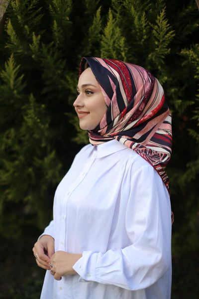 

ethnic clothing twill scarf women 2021 fashion hijab, Red