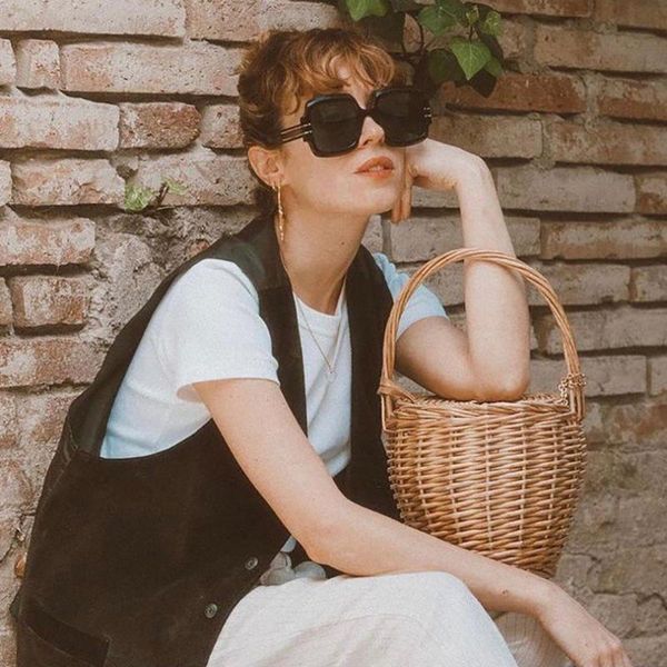 

sunglasses tortoise square women with metal details fashion acetate, White;black