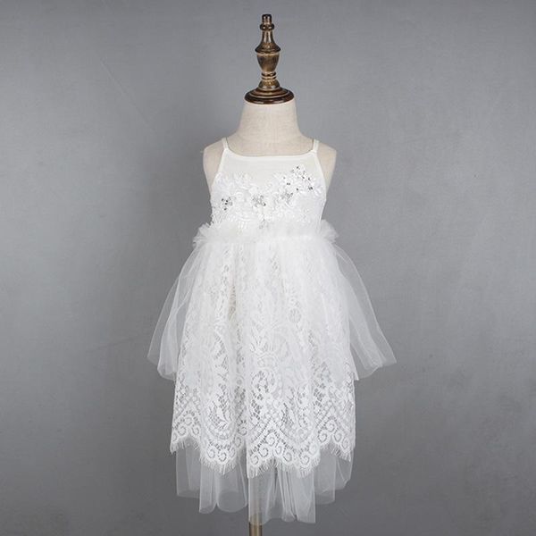 

girl's dresses baby girls tutu crystal lace dress embroidery ruffles white fashion holiday party, Red;yellow