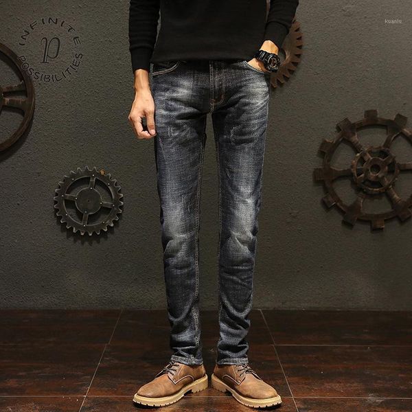 

arrivals men's denim pants biker ripped skinny trousers jeans, Blue