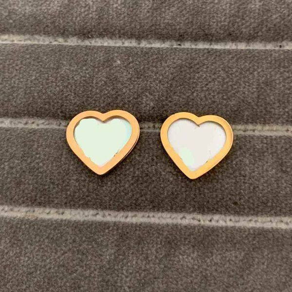 

2021 extravagant style men stud classic designer earrings stainless steel silver gold rose women fashion jewelry wholesale, Golden;silver