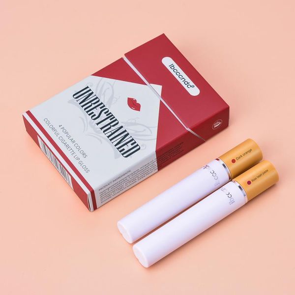 

lip gloss sale 4 pcs/set matte cigarette tube color not easy stick cup long lasting waterproof lipstick no fading tslm1